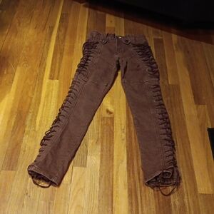 Lace-Up Denim Jeans- NWOT